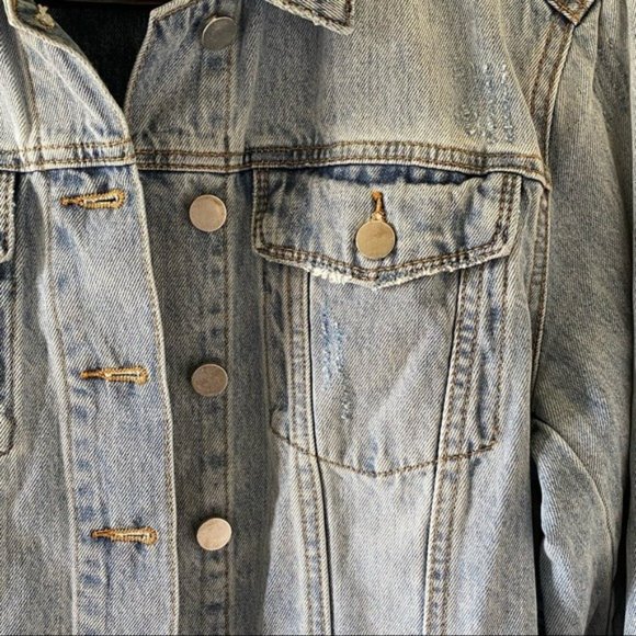 BP.  Claudia Sulewski‎ Cropped Jean Jacket Size S - Picture 5 of 12